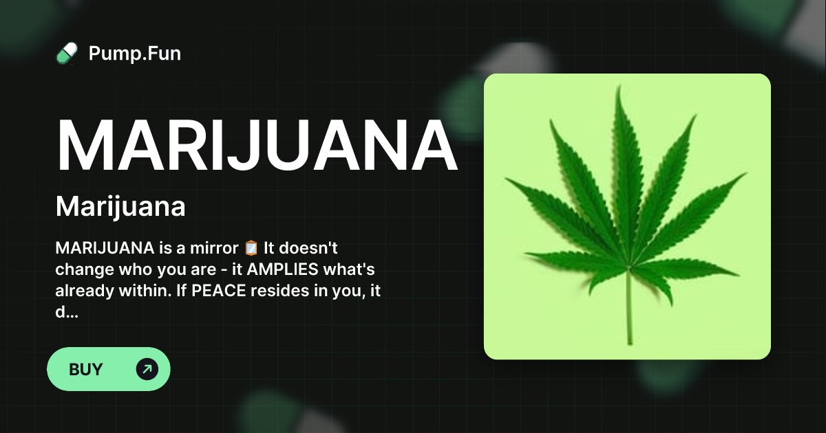 PythonC11137's tweet card. MARIJUANA is a mirror 🪞 It doesn't change who you are - it AMPLIES what's already within. If PEACE resides in you, it deepens. If unrest sits beneath, it surfaces. What you EXPERIENCE depends on...