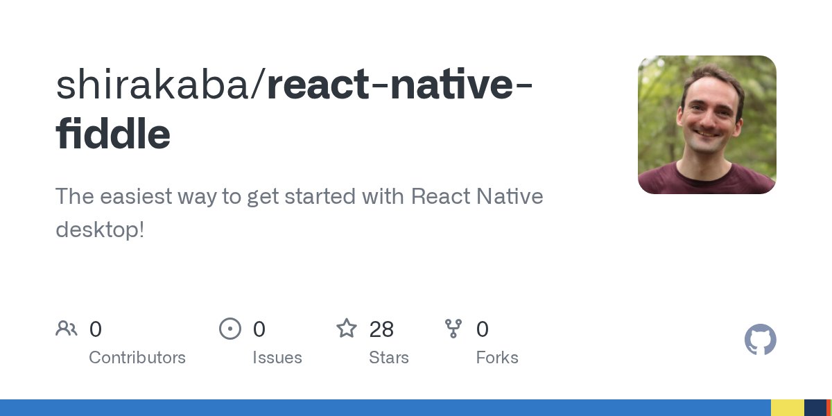 birch_js's tweet card. The easiest way to get started with React Native desktop! - shirakaba/react-native-fiddle