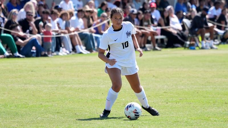 CSUSM_WSoc's tweet card. The Cal State San Marcos women's soccer team (5-3-4, 2-2-2 CCAA) suffered a 2-1 loss on the road to (RV) Stanislaus State (6-3-4, 2-2-2 CCAA) on Sunday afternoon at Warrior Stadium.