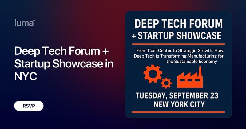newyorkrobotics's tweet card. 🚀 Exciting Update for the Deep Tech Forum + Startup Showcase 2025! We’re proud to announce two new sponsors joining us this year: ✨ Fictiv as a Presenting Sponsor ✨ NRC Electronics as a Community...