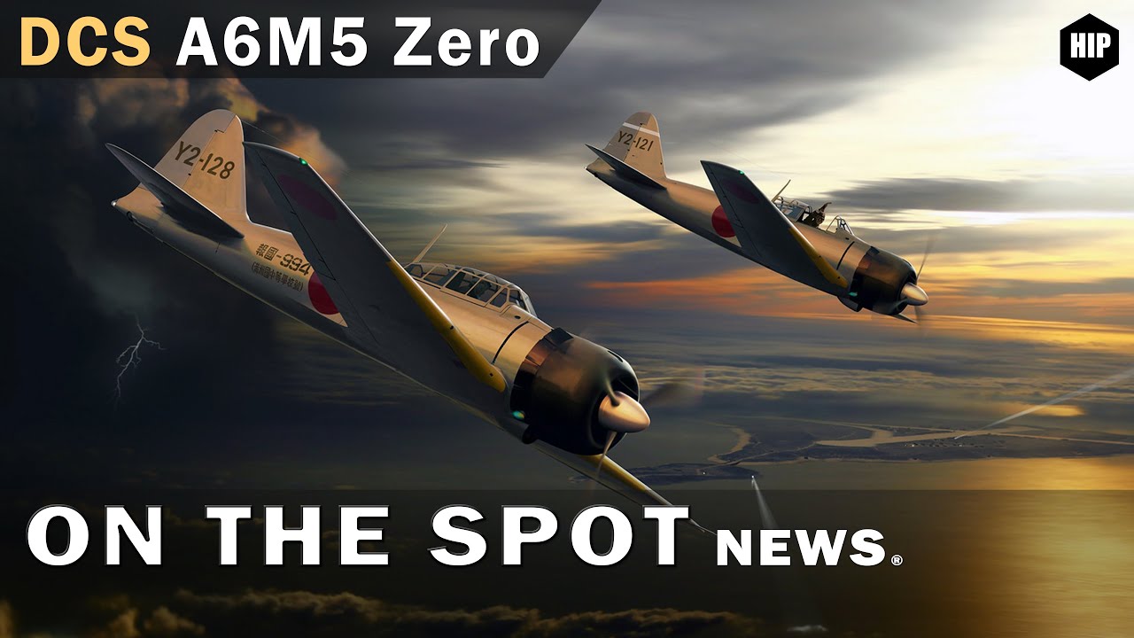 HIPGamesTV's tweet card. DCS Flyable Japanese ZERO | A6M5 Full Fidelity Module | Pacific WWII...