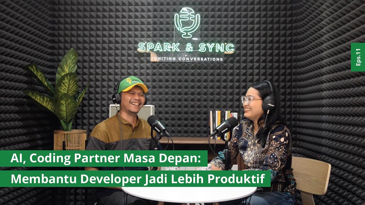 NaradaCode's tweet card. Spark & Sync Eps.11 | AI, Coding Partner Masa Depan: Membantu...