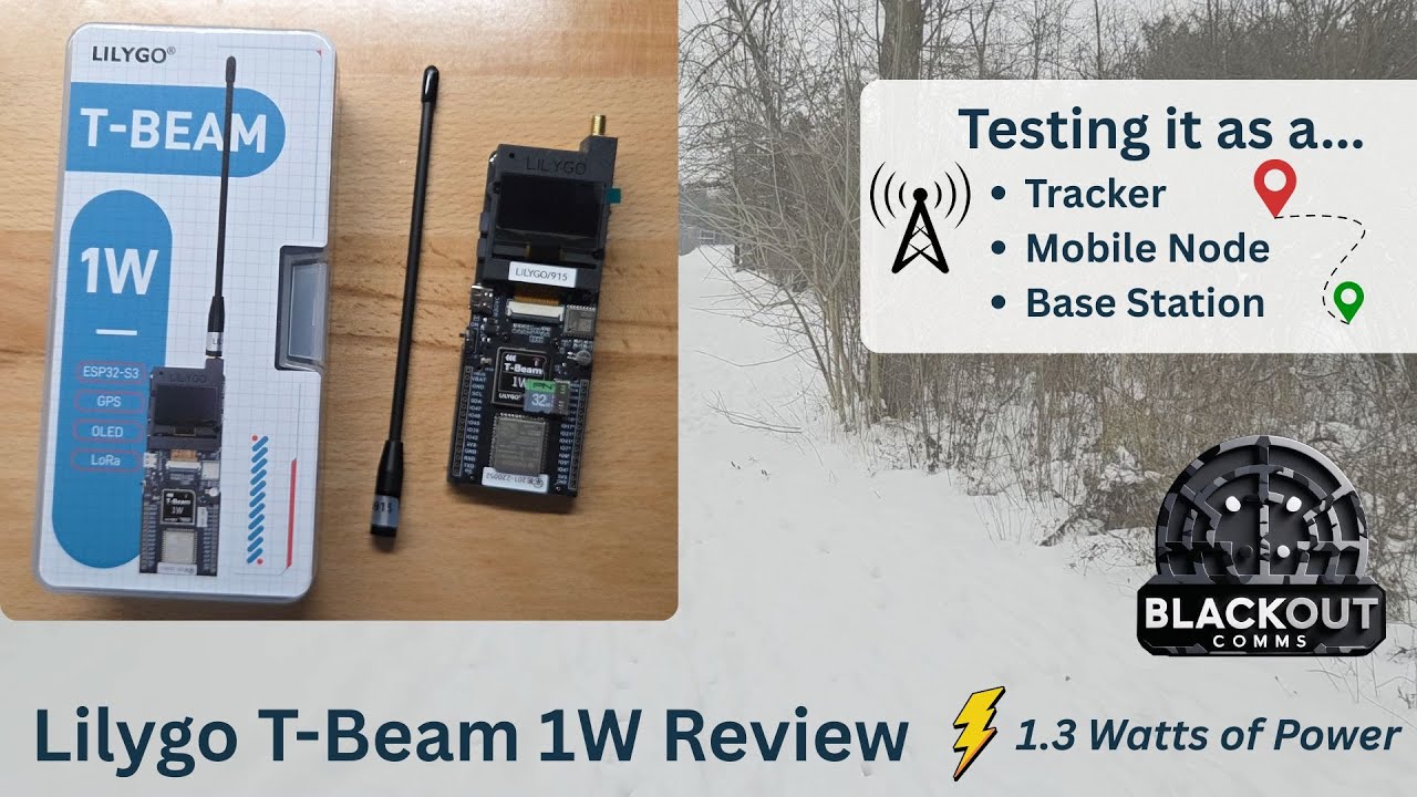 altwaredev's tweet card. Lilygo T-Beam 1W Review - I Test How This Amped Mesh Node Performs as...