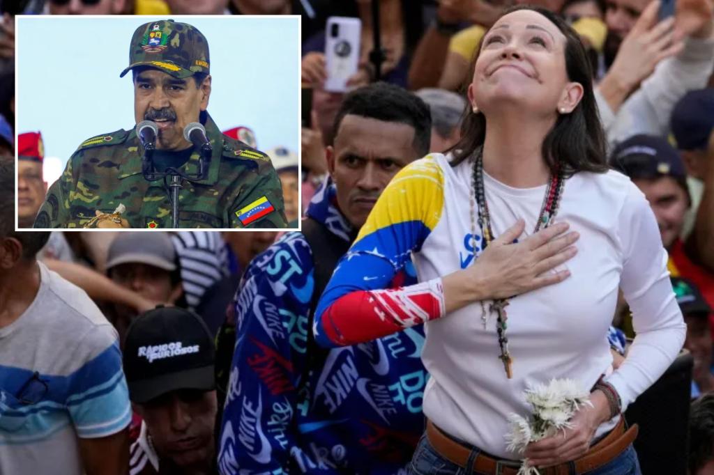 PressSec's tweet card. María Corina Machado won this year’s Nobel Peace Prize for her tireless fight to restore freedom in Venezuela and defeat the authoritarian regime of Nicolás Maduro.
