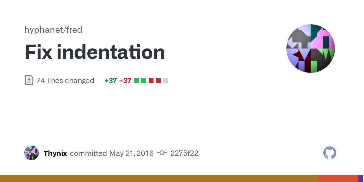 freenet_changes's tweet card. Fix indentation · hyphanet/fred@2275f22