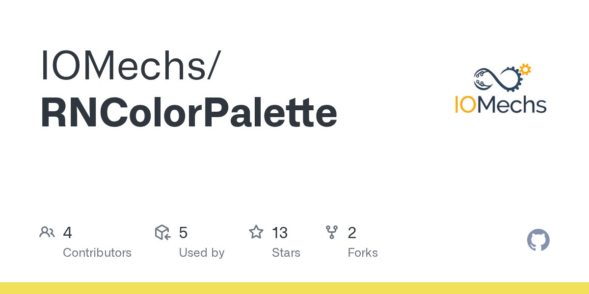 iomechs's tweet card. Contribute to IOMechs/RNColorPalette development by creating an account on GitHub.