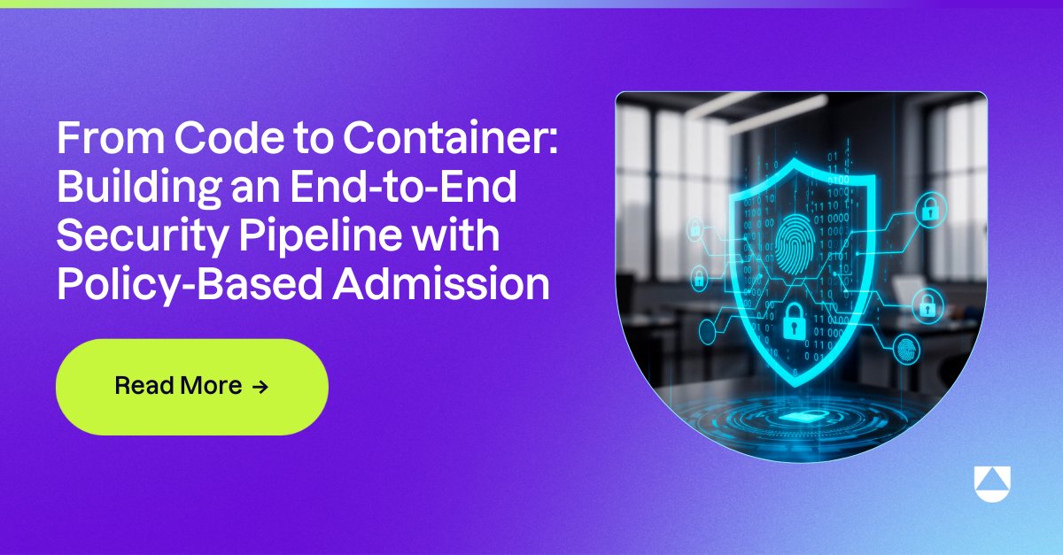 uptycs's tweet card. Secure your pipeline from code to container. Enforce policies as code, control Kubernetes admission, and detect runtime threats with Uptycs.