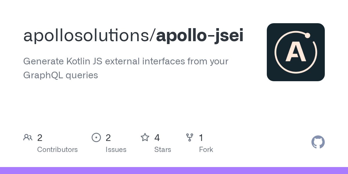 martinbonnin's tweet card. Generate Kotlin JS external interfaces from your GraphQL queries - apollosolutions/apollo-jsei