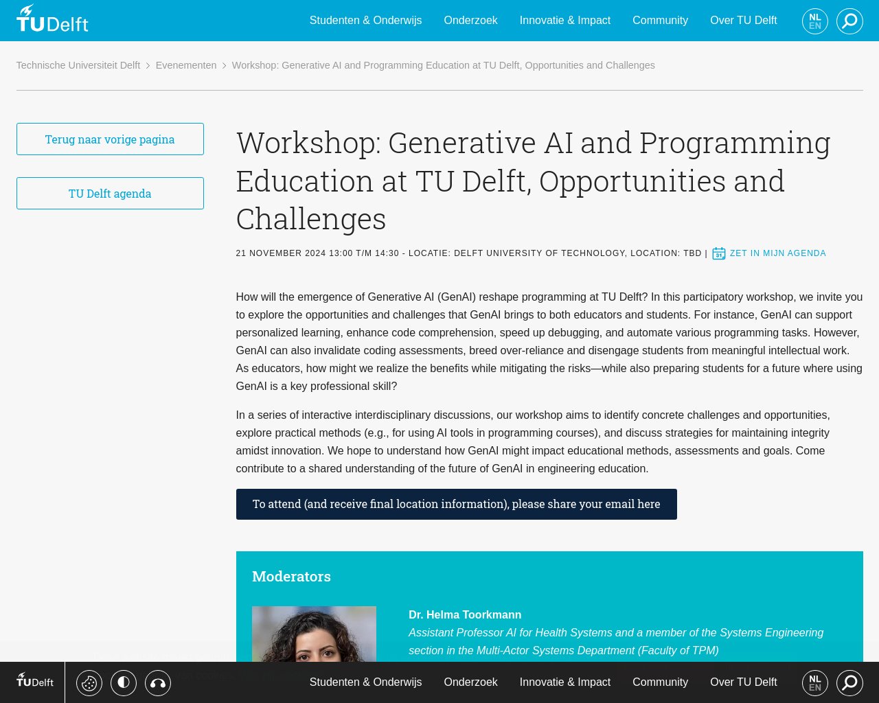 managetech_inc's tweet card. 要約: Generative AI（GenAI）の台頭が、TUデルフトでのプログラミングをどのように変えるかを