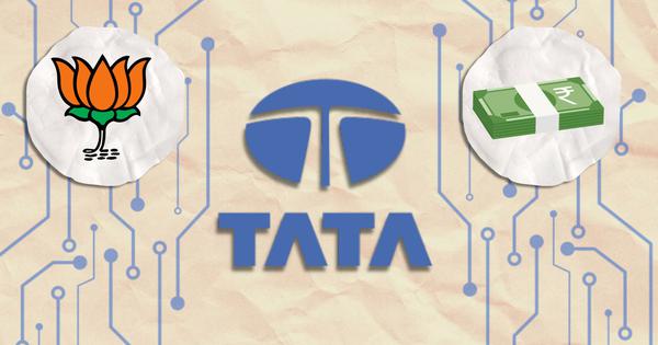 sharmasupriya's tweet card. The donation was made the same month that voting began in the Lok Sabha elections.