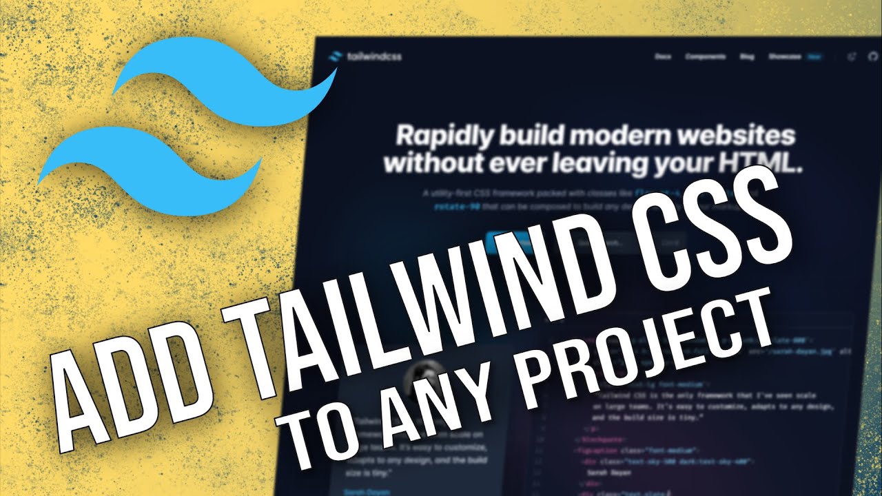 DanCanCode's tweet card. Add Tailwind CSS to ANY Project