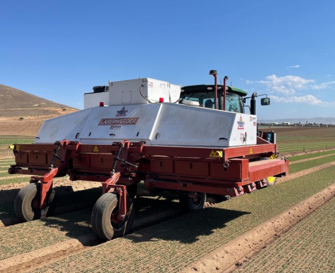 BRNAgNews_Larry's tweet card. A University of Wisconsin researcher sees technology including targeting sprayers and laser weeders as the next revolution in agriculture. Jed Colquhoun tells Brownfield the key is reducing reliance...