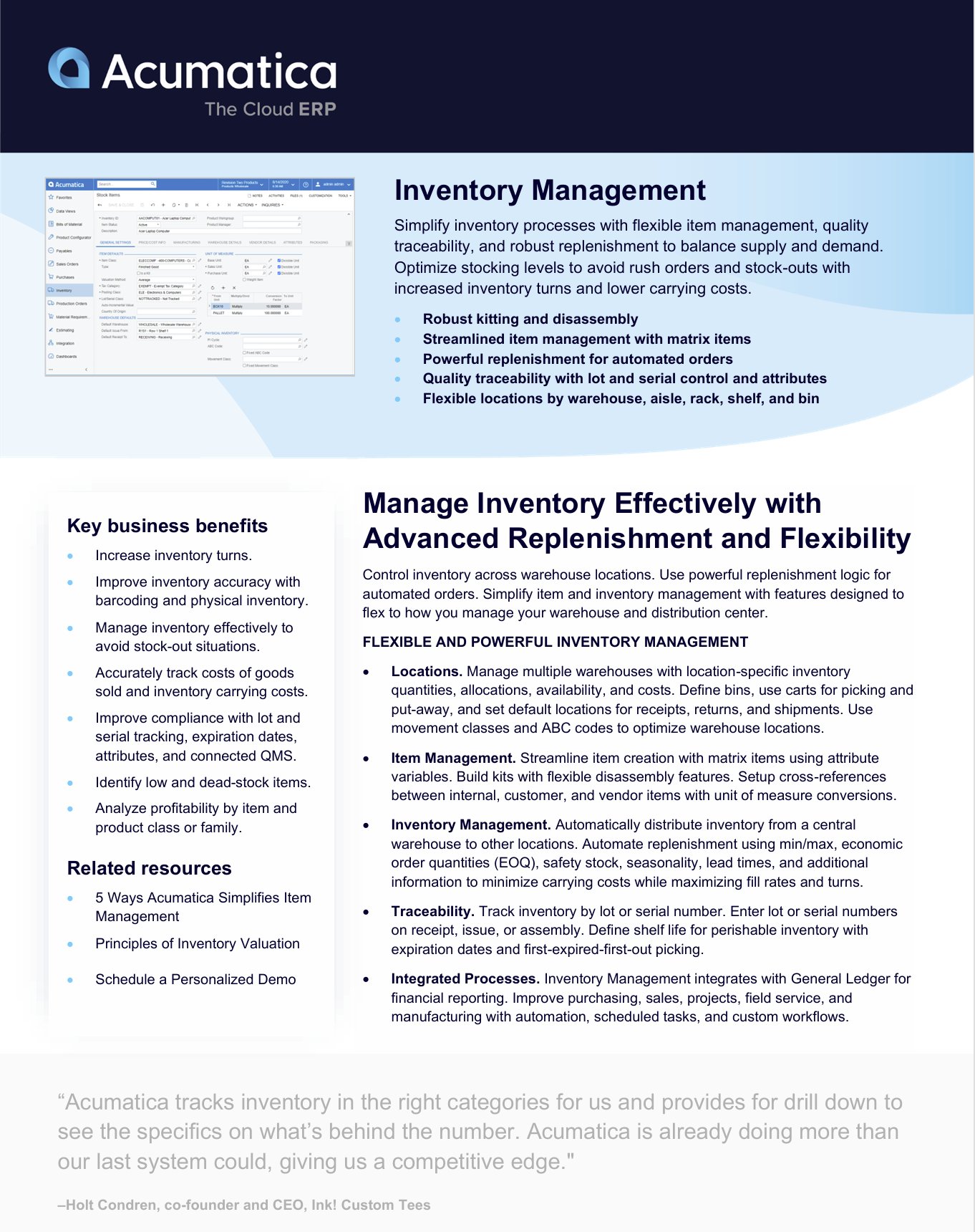 AlgorithmInc's tweet card. Simplify and optimize inventory with flexible item management, automated replenishment, and traceability across all warehouse locations.