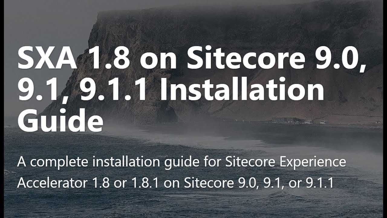 KimmMinJae's tweet card. Sitecore SXA Installation guide for Sitecore 9