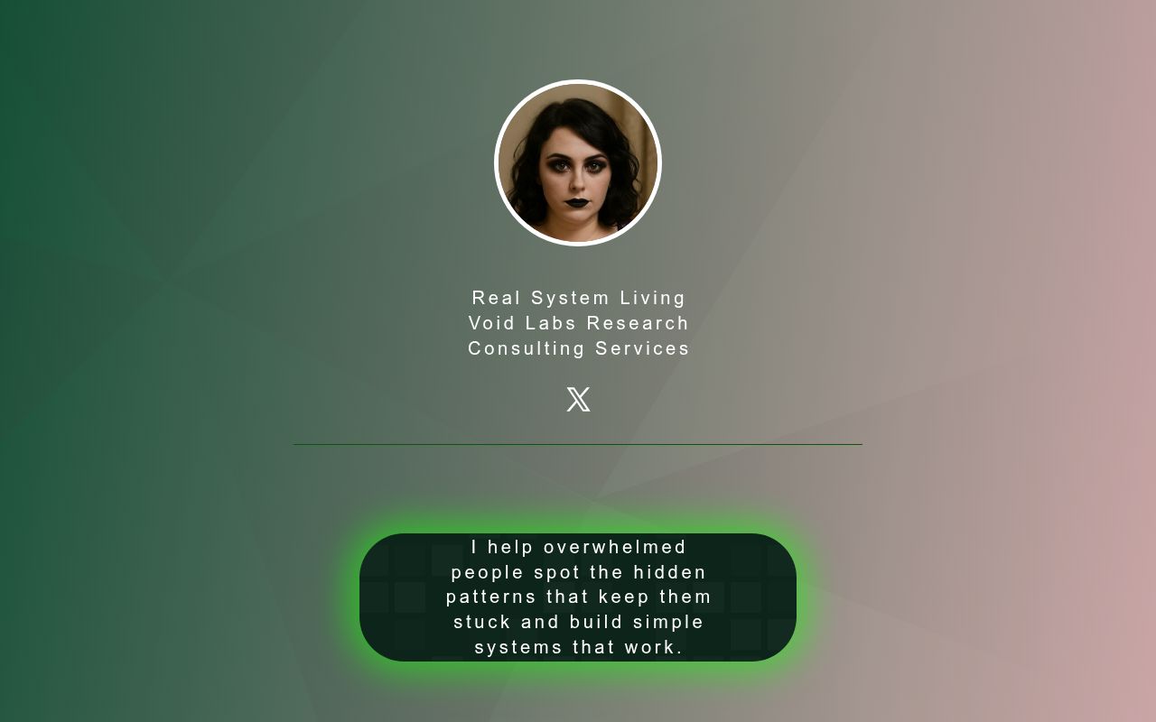 VoidMachineTV's tweet card. Void Labs Research