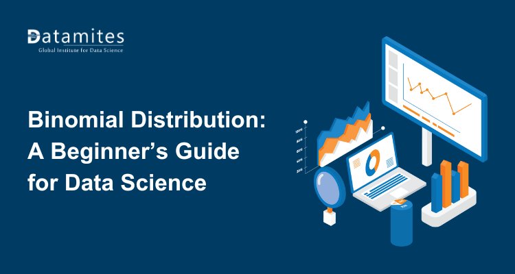 DataMites's tweet card. This guide introduces Binomial Distribution for data science beginners, explaining its principles, formulas, and applications in probability, statistics, and machine learning for practical data...