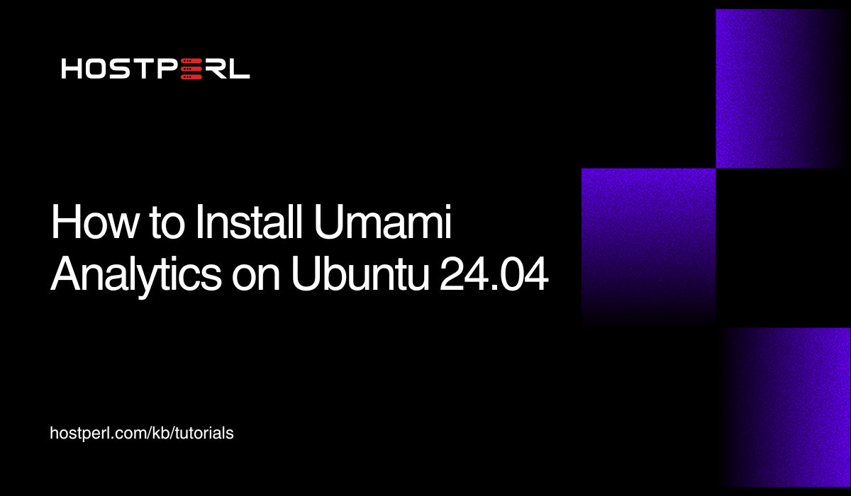 hostperlweb's tweet card. In this tutorial, we'll learn how to install Umami analytics on Ubuntu 24.04. Umami is a self-hosted, privacy-focused website analytics platform.