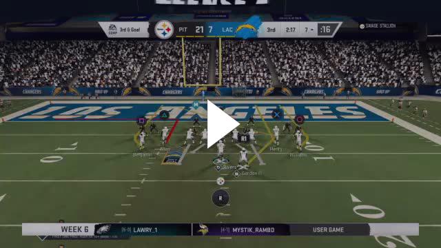 SAVAGESTALLION's tweet card. michael000014 - 3rd n goal SS Terrell Edmonds with the 104 yard pick 6