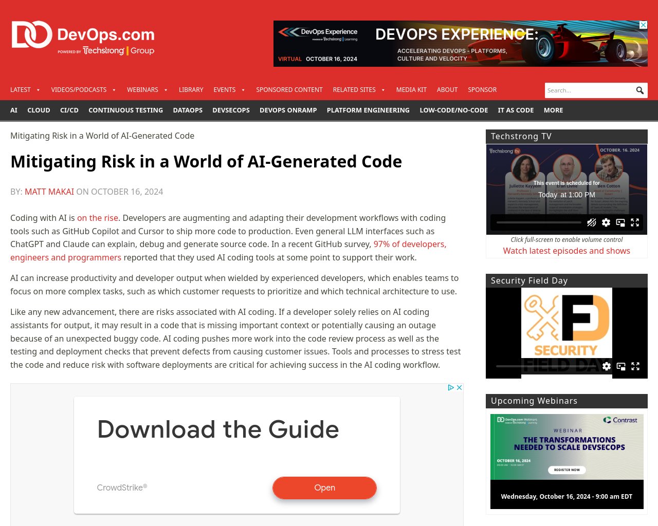 managetech_inc's tweet card. 要約: AIコーディングの普及 AIコーディングのリスク AIコーディングの成功を支えるための戦略 考察: A