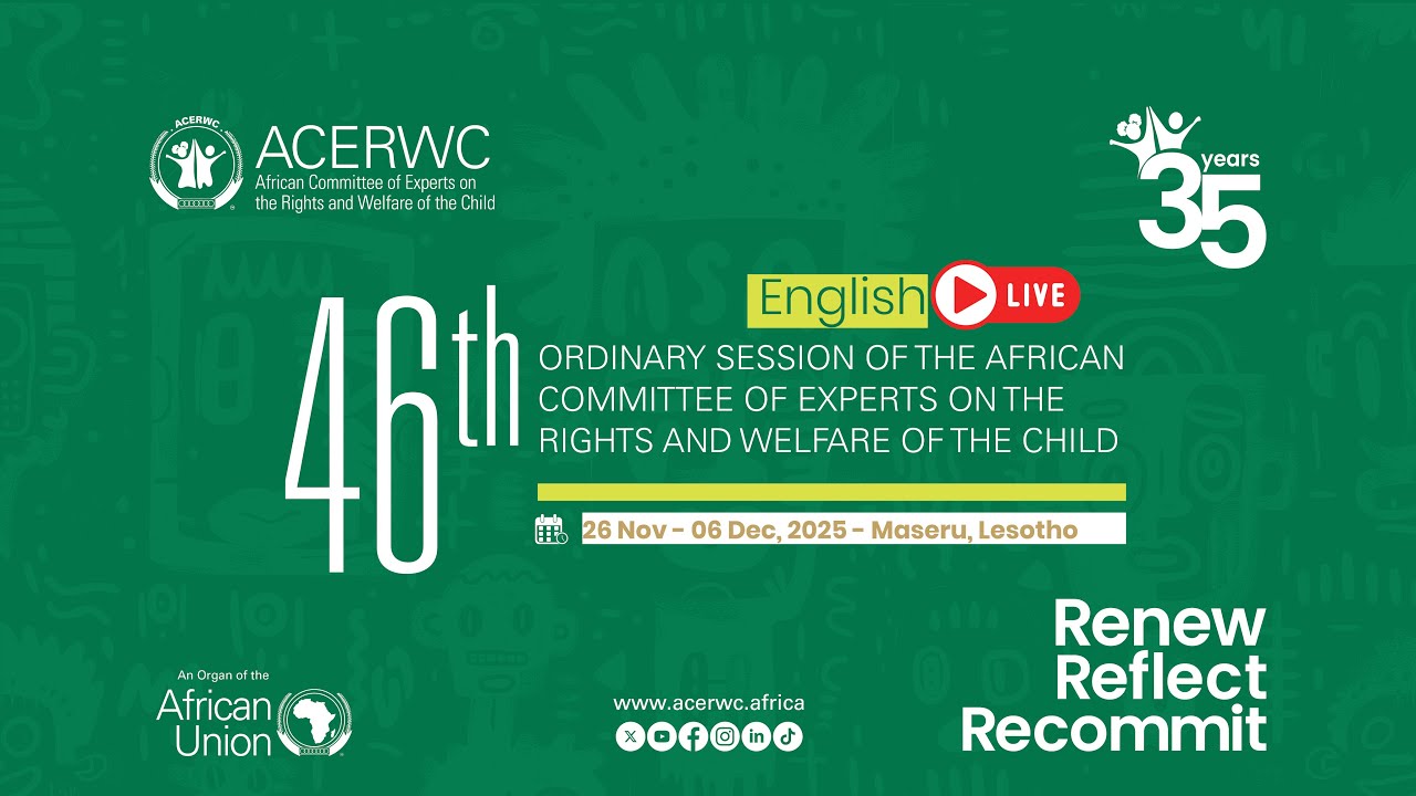 acerwc's tweet card. 46th Ordinary Session of the ACERWC (English)
