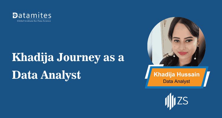 DataMites's tweet card. Explore Khadija’s journey as a Data Analyst. Learn how she gained essential skills, completed hands-on projects, built a strong resume and cover letter, and successfully transitioned into a rewarding...