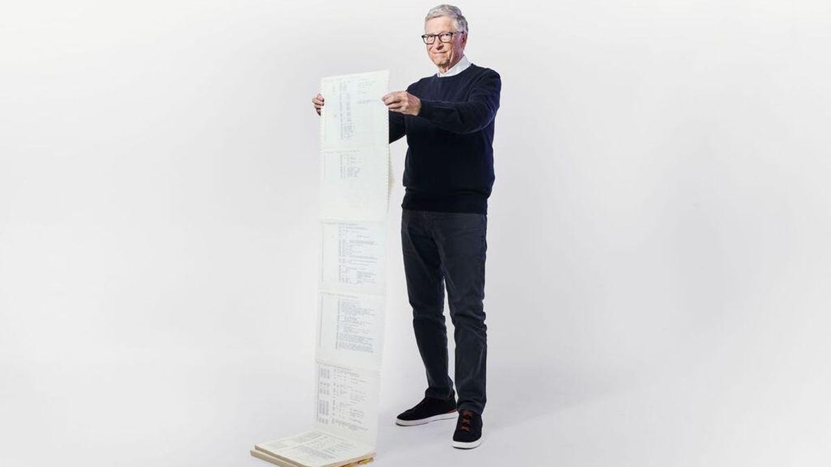 ipolyzos's tweet card. It's "the coolest code I've ever written," the Microsoft co-founder says.