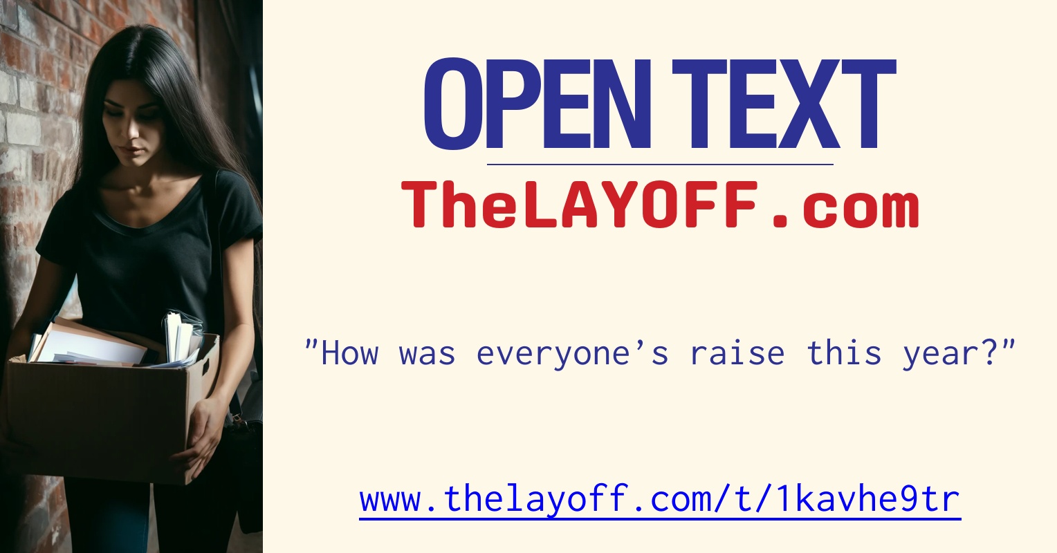 LayoffThe10104's tweet card. See full discussion thread at TheLayoff.com