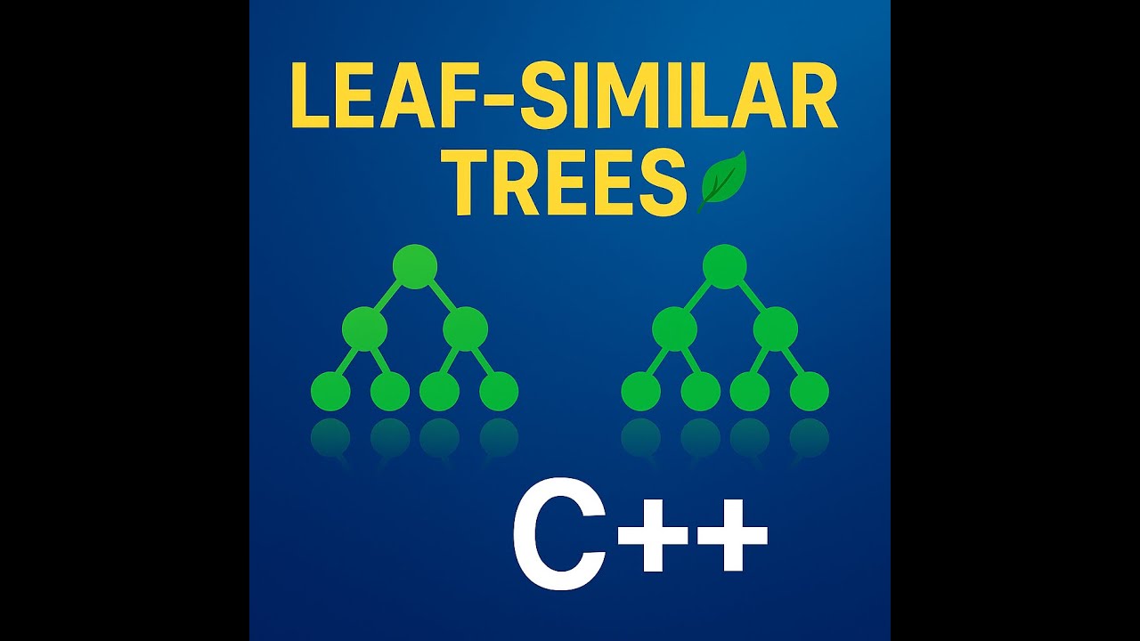 SolutionsLan's tweet card. Are These Trees the Same? 🌿 | LeetCode 872 in C++
