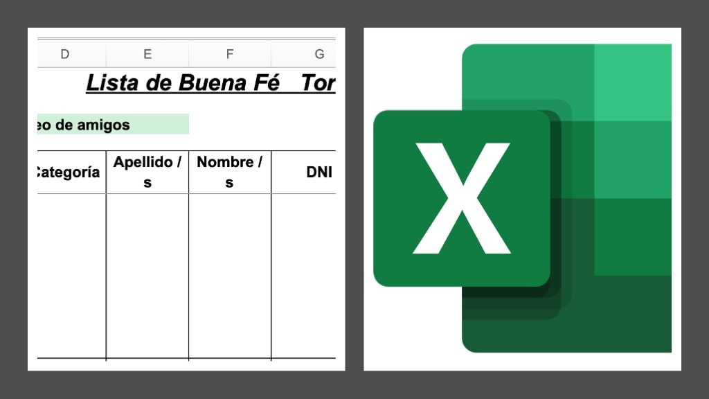 cjsanchez2018's tweet card. Te comparto una Plantilla para Lista de Buena Fé deportiva, con foto del jugador. Sirve para Fútbol, Básquet y cualquier otro deporte.