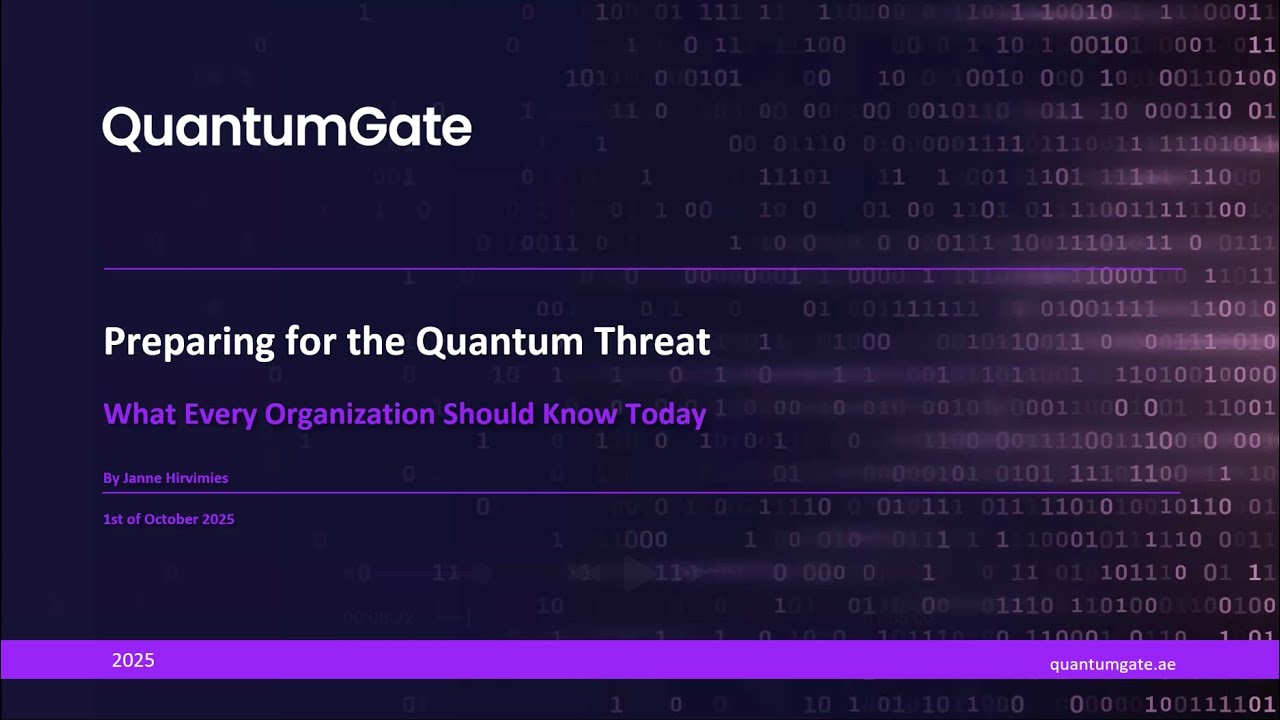 QuantumGateUAE's tweet card. The Quantum Countdown Webinar | Preparing for the Next Cryptographic...