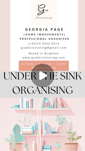 GiaDecluttering's tweet card. Georgia Page | Professional Organiser & Declutterer (@giadecluttering) • Instagram reel