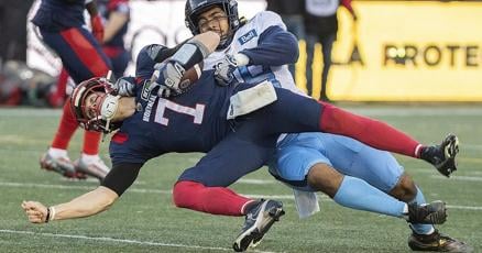 thestarcalgary's tweet card. EDMONTON - The Toronto Argonauts have dealt defensive lineman Sam Acheampong to the Edmonton Elks for a draft pick and rights to a negotiation-list player.