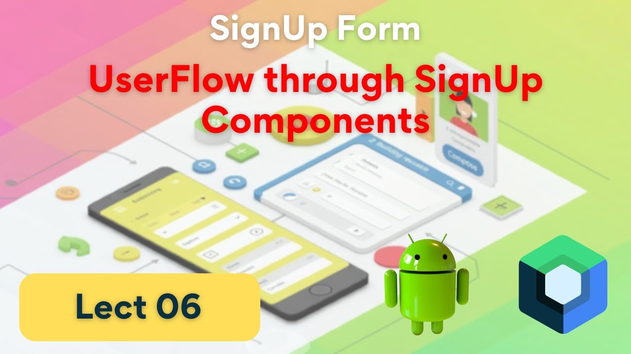 mrashidcit's tweet card. SignUp-06 - UserFlow through SignUp Components | SignUp Form | MVVM |...
