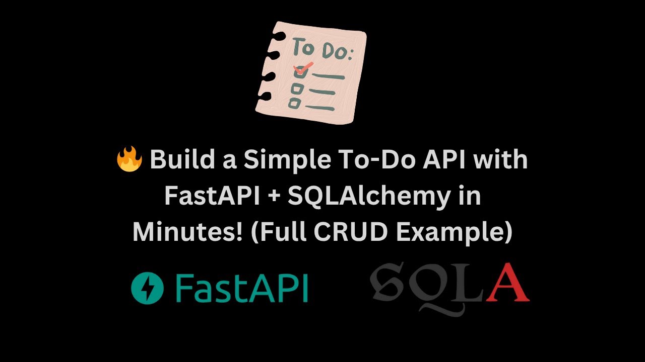 freepythoncode's tweet card. 🔥 Build a Simple To-Do API with FastAPI + SQLAlchemy in Minutes!...