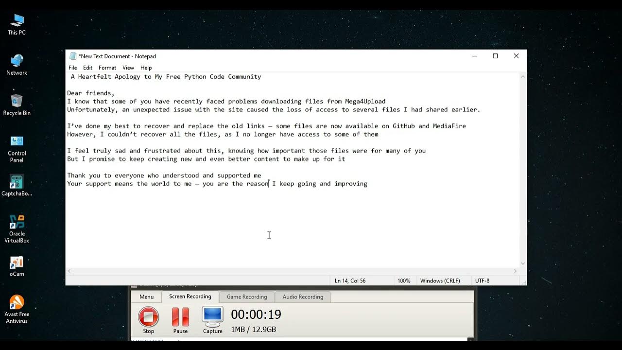 freepythoncode's tweet card. A Heartfelt Apology to My Free Python Code Community 😢