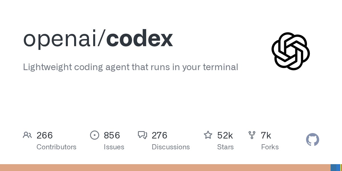 alazycoder2's tweet card. Lightweight coding agent that runs in your terminal - openai/codex