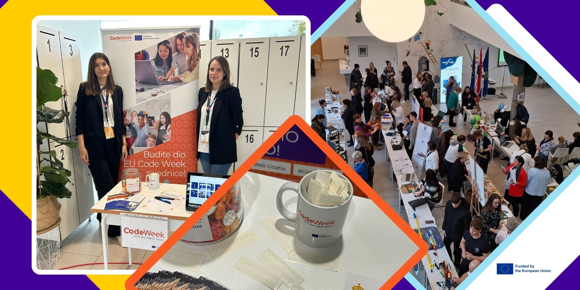 CodeWeekEU's tweet card. Code Week Croatia 2025 brought together educators, schools and kindergartens nationwide for a month of creative coding, inspiring webinars, and collaboration led by Profil Klett and the national Code...