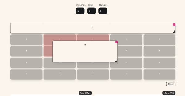 DevToolsMx's tweet card. CSS Grid Generator - a user-friendly tool designed for web developers to effortlessly create customizable CSS grids for seamless web development.