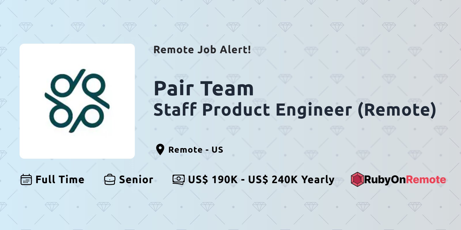 RubyOnRemote's tweet card. Find curated remote ruby jobs in one place. Join the remote work force.