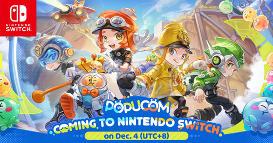 TheGamingGround's tweet card. HYPERGRYPH and GRYPHLINE are today very happy to announce that their multiplayer co-op platform adventure, ‘POPUCOM’, is now available for the Nintendo Switch