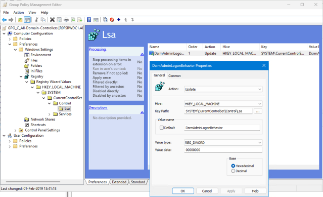 JsQForKnowledge's tweet card. The options available to manage the DSRM Administrator Account password on both RWDCs and RODCs. Which options exist and how to use those are explained