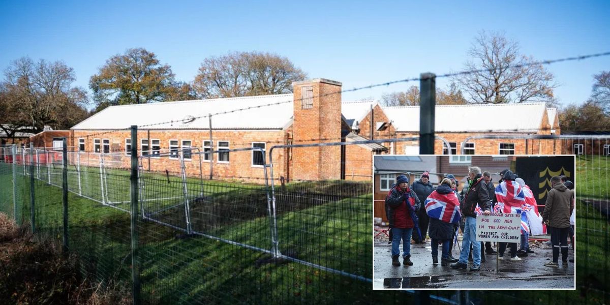 stevedgrimes's tweet card. The migrants are expected to move into the area by the end of the month