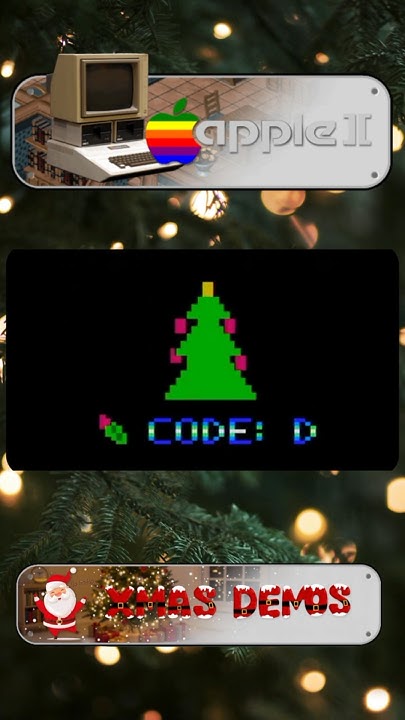 TimKeen4's tweet card. 2023 Christmas Demo [Apple II]