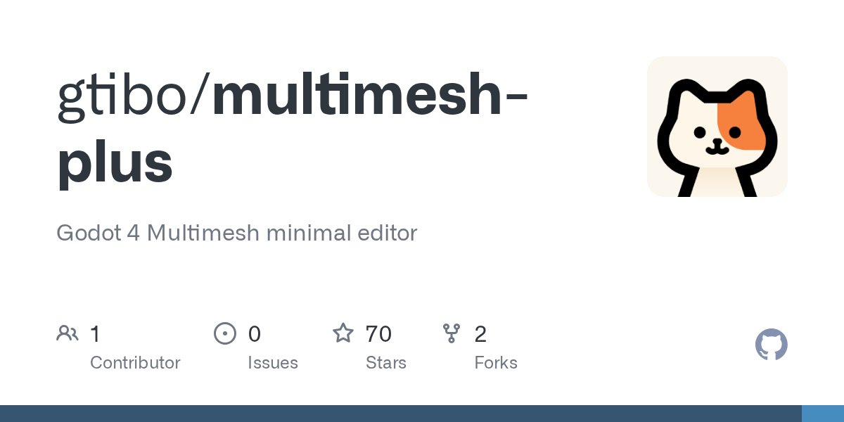 heytibo's tweet card. Godot 4 Multimesh minimal editor. Contribute to gtibo/multimesh-plus development by creating an account on GitHub.