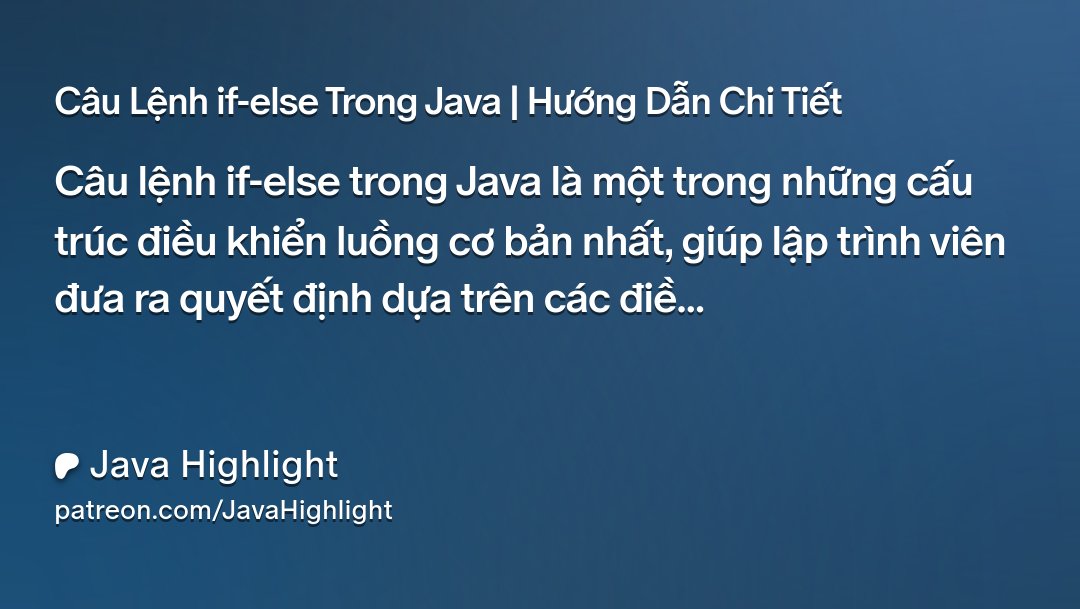 javahighlight's tweet card. Get more from Java Highlight on Patreon