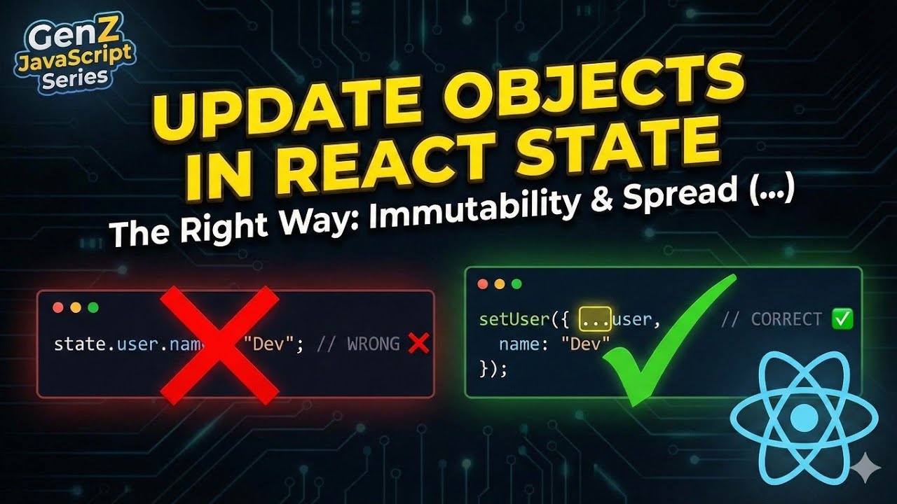 DeopaShivraj's tweet card. Updating Objects in React State: The Right Way (Immutability) |...