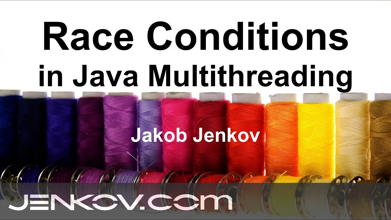 jjenkov's tweet card. Race Conditions in Java Multithreading