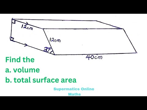 oyediran_tayo's tweet card. How to Find the Volume and Surface Area of Prisms | A Trapezoidal...