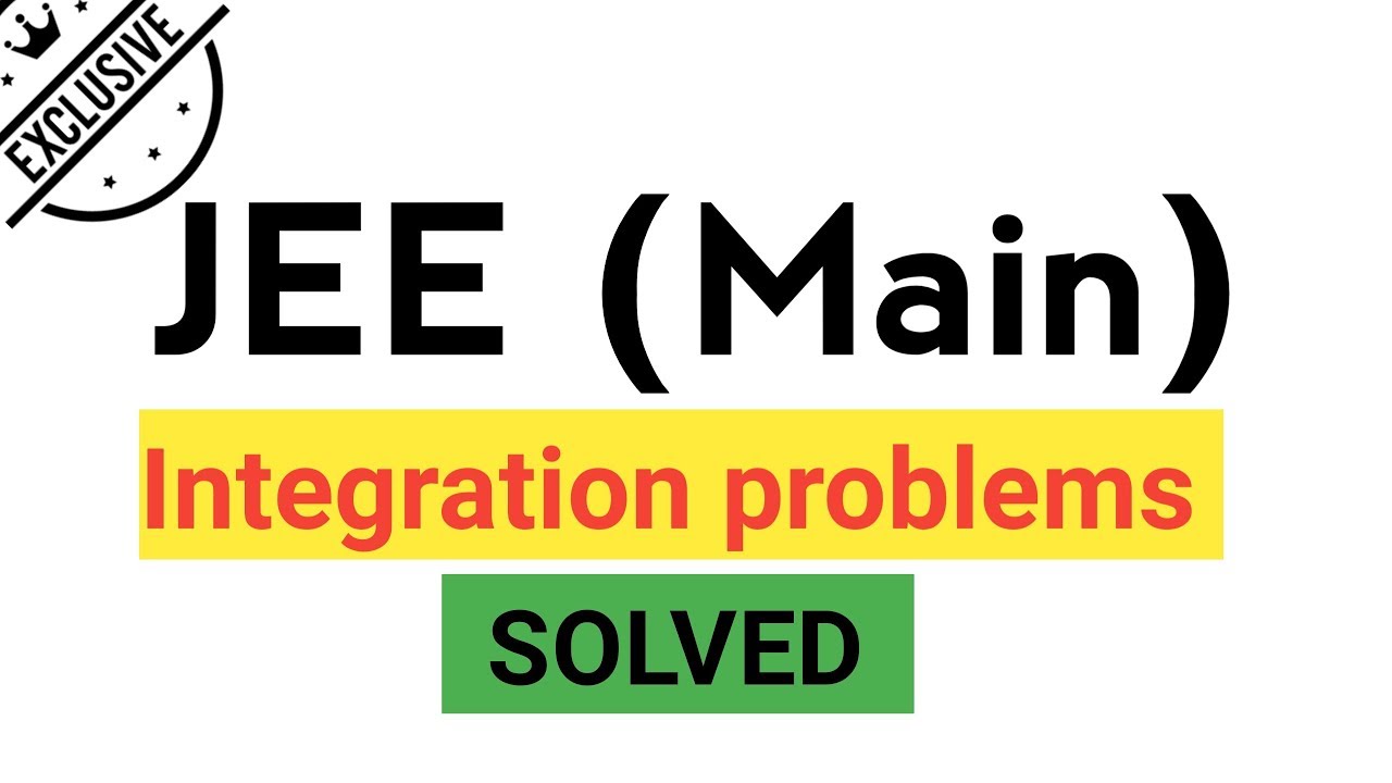mathematicaATD's tweet card. JEE (Main) Previous year Questions solved | Integrations | mathemat...