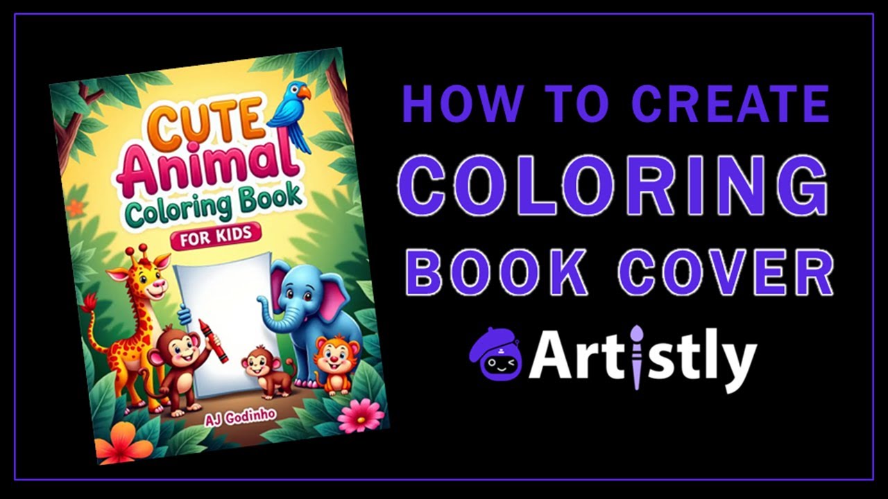 ajgodinho's tweet card. How to Create Coloring Book Cover in Artistly AI